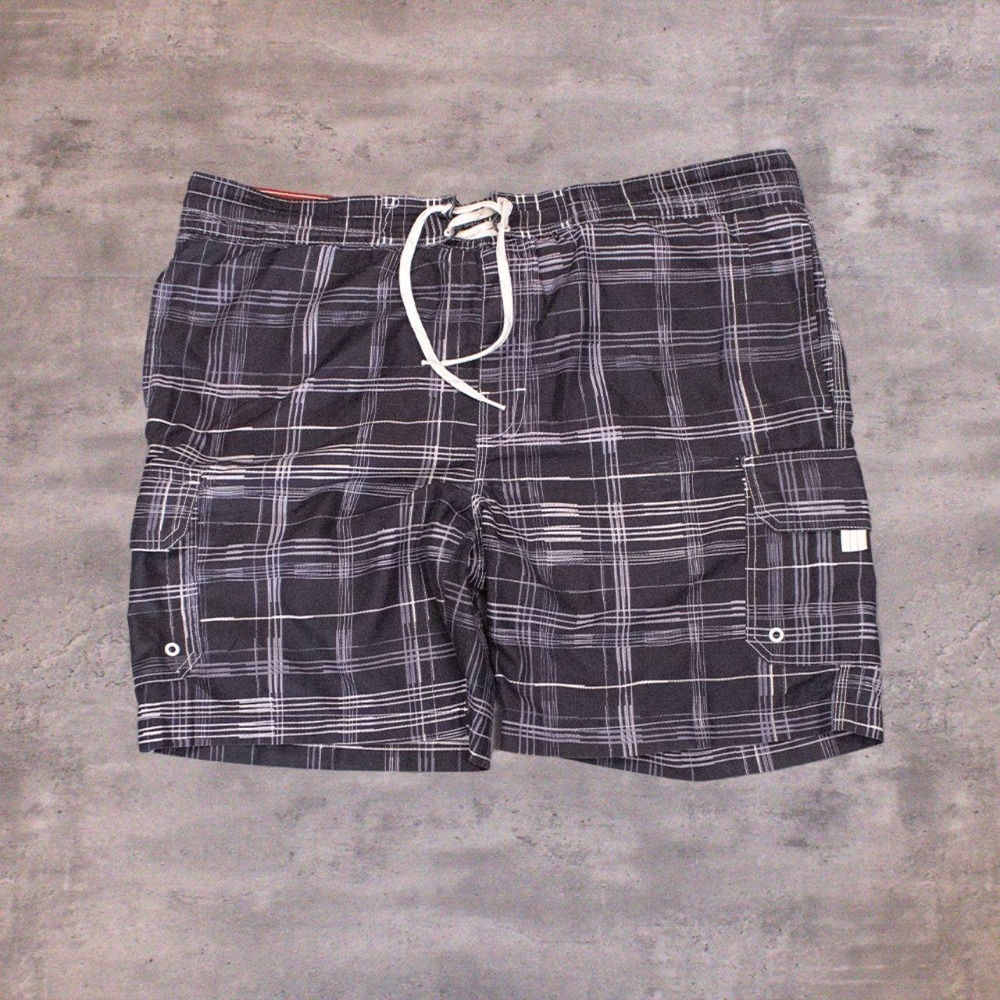 Y2K 00's Caribbean Water Shorts Baggy Relax Fit Wide  Swim Board Short's